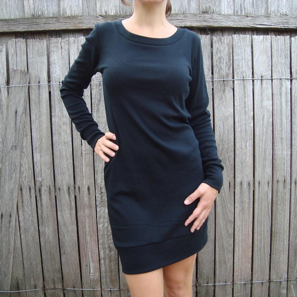 BLACK WINTER DRESS available sizes xs,s,m,l,xl
