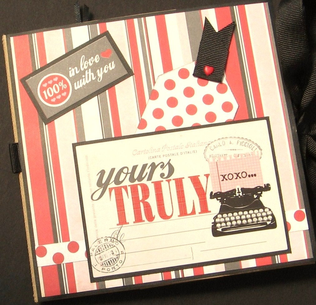 Love Yours Truly- 6x6 paper bag album