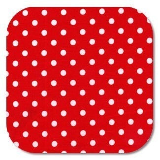 Michael Miller, Red Dumb Dot fabric, 1 yard CX2490