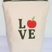 Insulated Lunch Bag Tote Eco Friendly Zip Valentine Love Lunch Bag by BonTons on Etsy