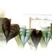 7 Paper Hearts Wedding Garland Banner French Papiere Whimsical Cathedral Chocolate Brown, Vintage Floral, Green, Pink, Hand Crafted ooak Large Hearts Polka dots CUSTOM ORDERS WELCOME