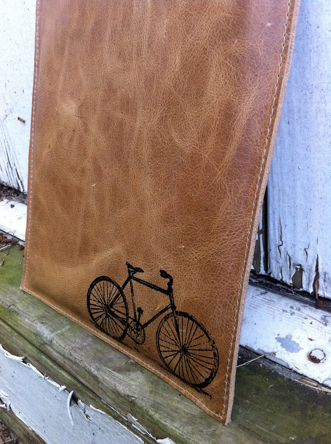 I Pad Case Handmade for you Handprinted Custom Bike