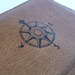 leather journal handprinted custom for you