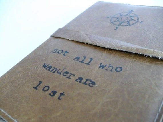 leather journal handprinted custom for you comp/not all