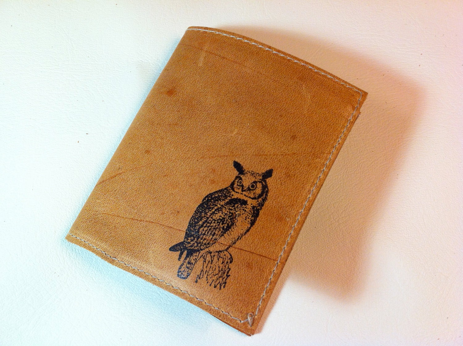 billfold wallet with card slots mens leather custom for you realistic owl