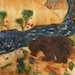 On Sale Apples and a Bear a Quilted Mixed Fibers Wall Hanging On Sale