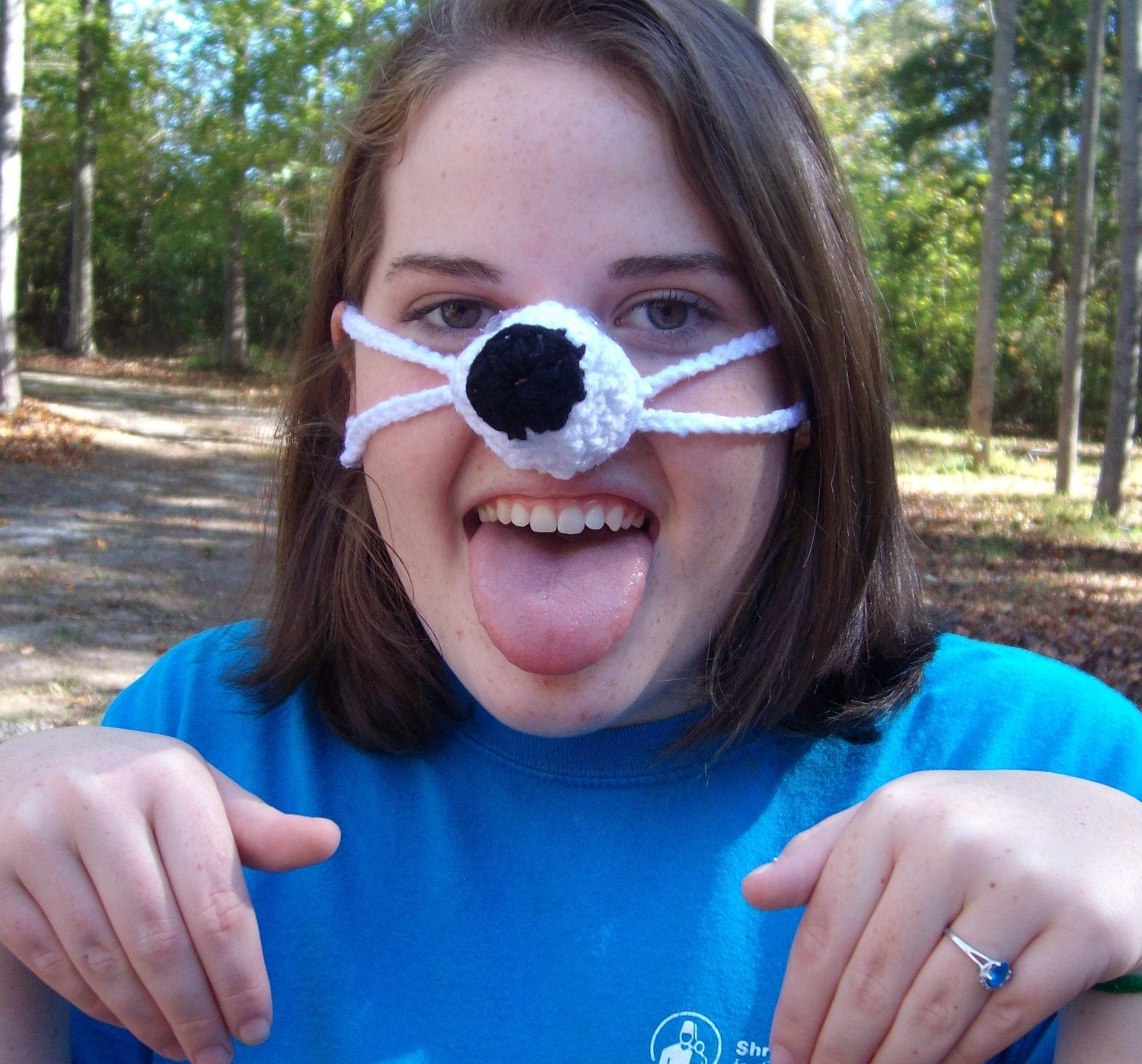 Puppy Dog Nose Warmer, Man, Woman, Teen,Gag Gift, Nose Cozy, Nose Mitten, Fun