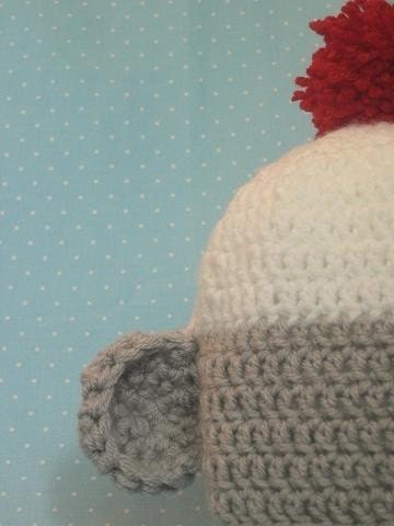 Sock Monkey Hat, for adults