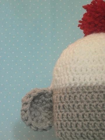 Sock Monkey Hat, a baby hat