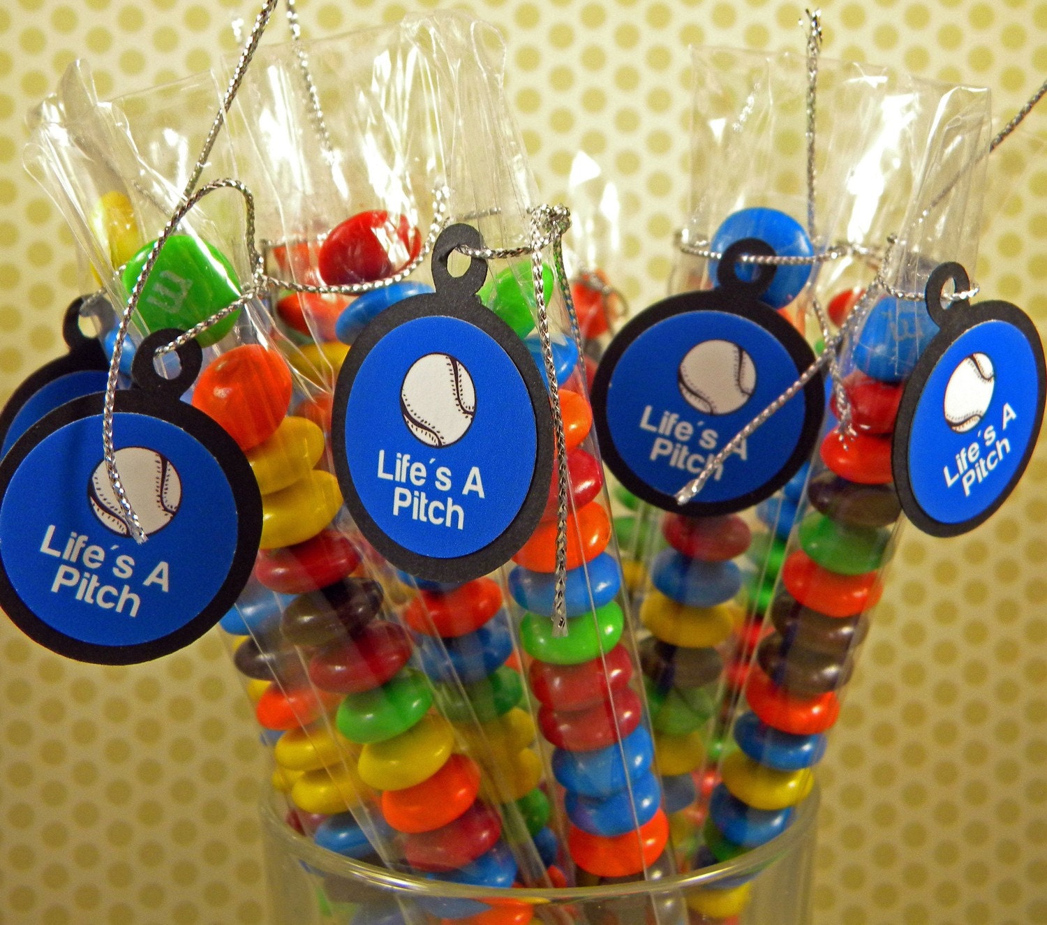 Baseball Candy Treat Bag Favors - Life's A Pitch Set of 12 Il_570xn