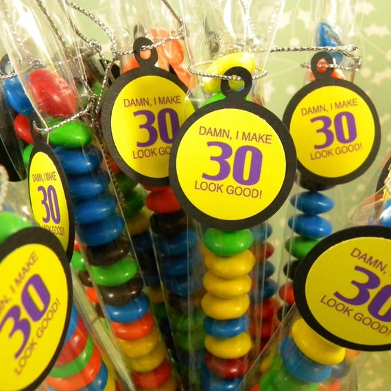30th Birthday Candy Treat Bag Favors Set of 12 - Damn I Make 30 Look Good Il_570xn