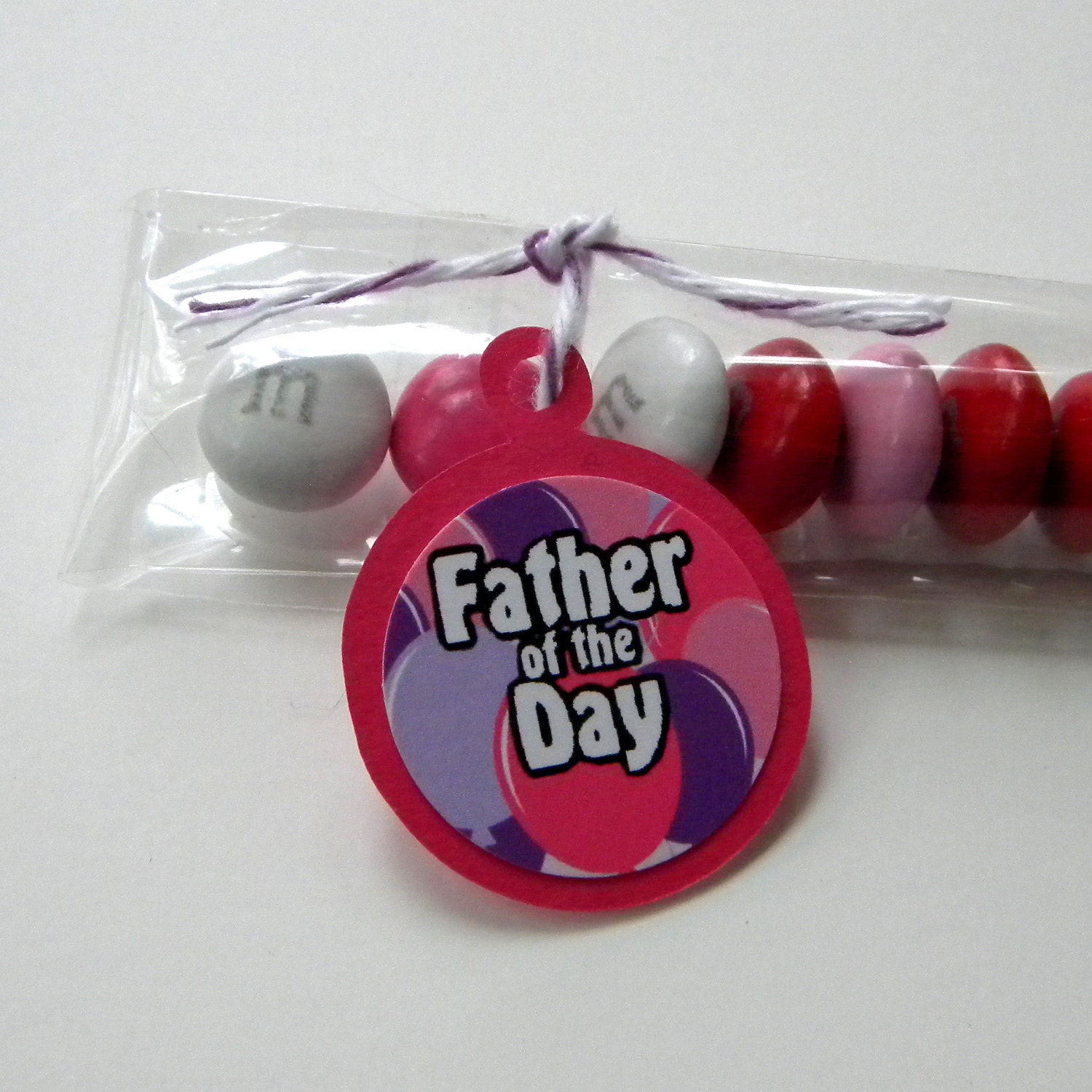 Father Candy Bag Favors, Set of 12, Balloons, Pink, Purple Il_570xn