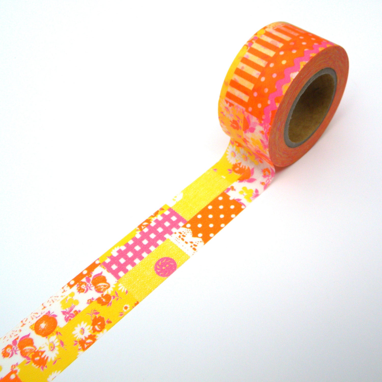 Japanese Washi Tape, Orange, Yellow, Pink, Collage Masking Collection Il_570xn