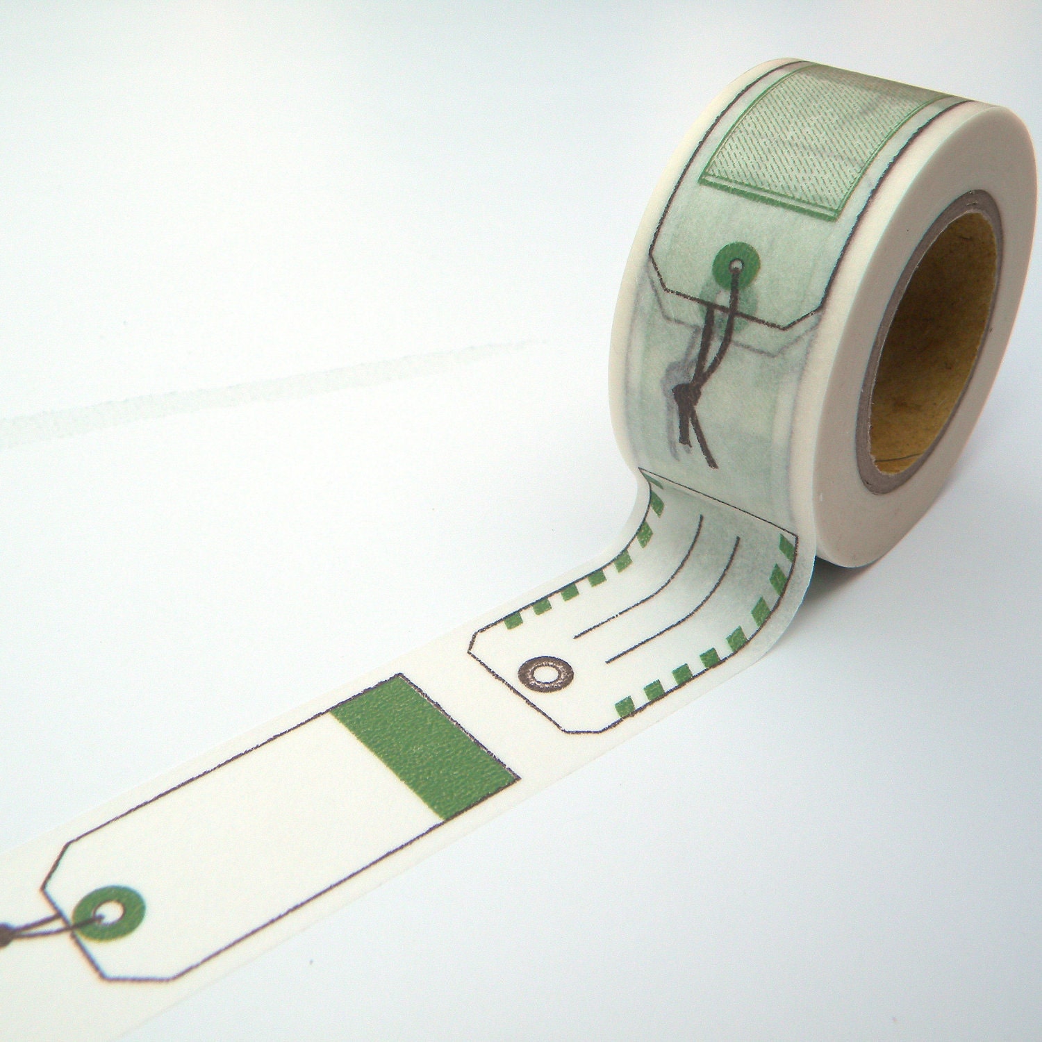 Olive Green Washi Tape, Japanese Masking, Gift Labels, Scrapaholic Collection Il_570xn