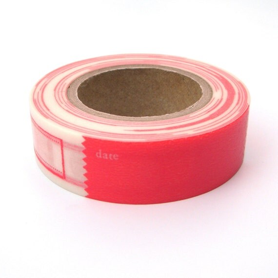 Red Washi Tape, Japanese Masking, Vitamin Supplement, Mark'sphere, Labels Il_570xn