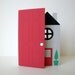 New Home Card, House Warming, Gray, Red, Black