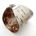 Medium size birch bark cuff bracelet, Woodpecker Hole