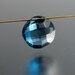 12mm London Blue Topaz Coin Briolette