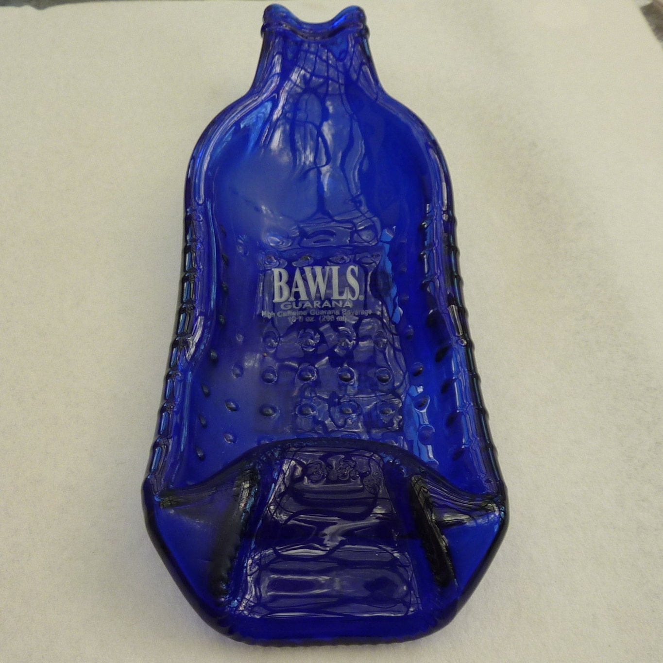 Bawls Guarana Upcycled bottle - spoon rest, candy dish, jewelry tray