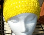 Banana Yellow Beanie - Small/Average