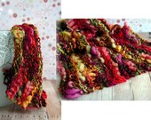 Textured Baby Blanket Wrap Photo Prop in Shades of Red and Green