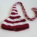 Santa Baby Pixie Newborn  Stocking Hat Photo Prop in White and Red, Perfect for your Photo Shoot this Coming Holidays