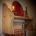 Vintage Wooden Towel Shelf or Quilt Rack / Farmhouse Cottage Charm / Kitchen / Bathroom / Bedroom / Color Choice