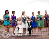 CUSTOM Glorious Peacock Garden Cascade  Bouquet Collection - 50% DEPOSIT