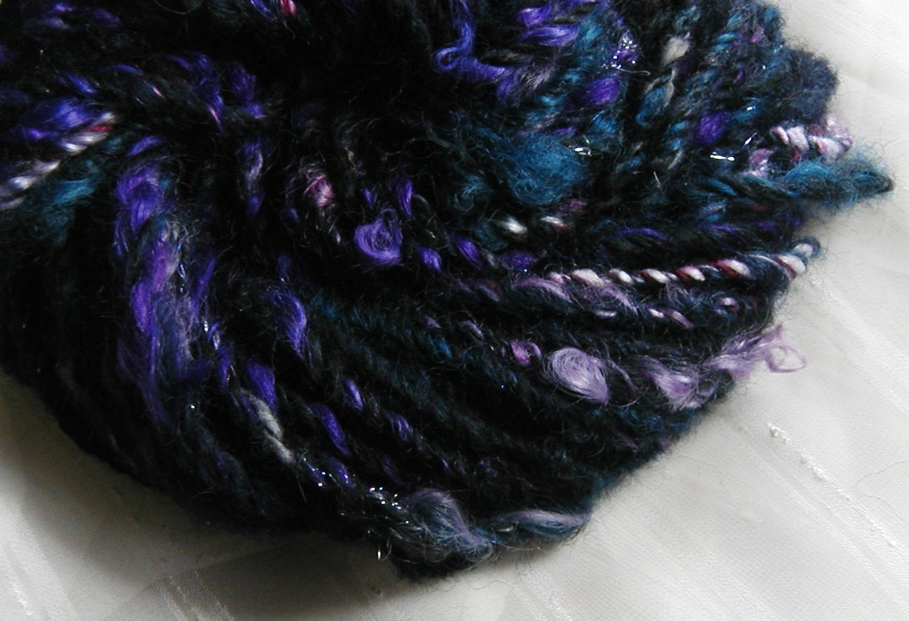 Blue Fairy handspun chain ply bulky skein