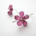 Plumeria ... Pink Tourmaline and Sterling Silver Earrings