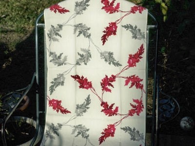 Vintage Wilendur Leaf Tea Towel Table Runner 1