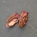 SPECIAL ORDER FOR wombatpriscilla1 Handmade Copper Snakeskin Earring/Bead Bail two (2) Pair