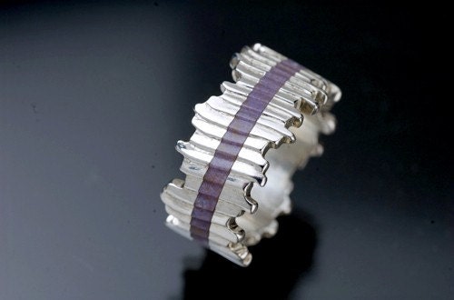 Custom Order: InLayers  Purple Chalcedony Ring