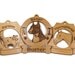 1302 Australian Cattle Dog Standing Personalized Wood Ornament