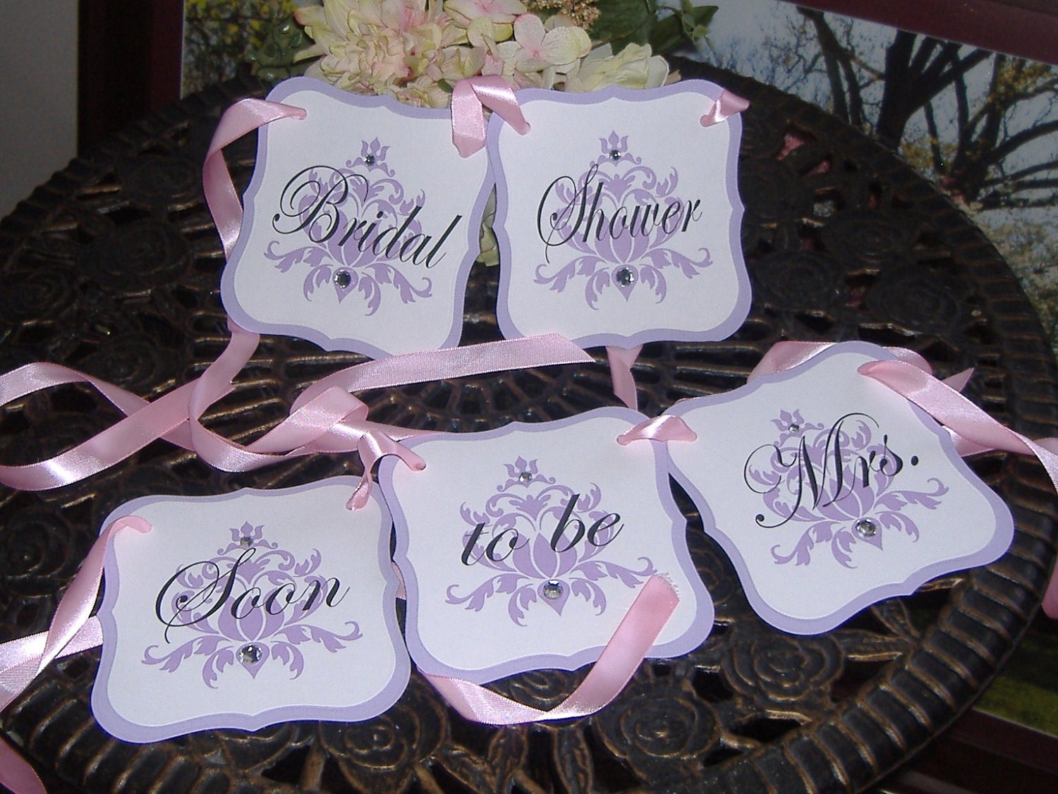 BRIDAL SHOWER  Bunting Banner - Double Set - Your choice of colors