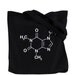 Caffeine  Molecule Tote Bag