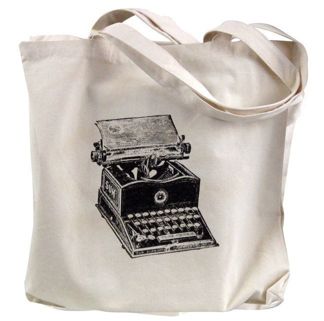 Vintage Typewriter Tote Bag