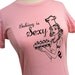 Cupcake T-shirt - Baking is Sexy Pink Shirt (Available in sizes S, M, L, XL)