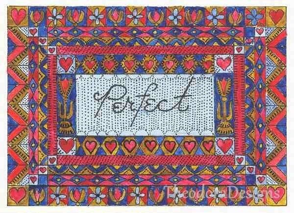 PERFECT Word Inspiration Fraktur Aceo Word Print  by Theodora