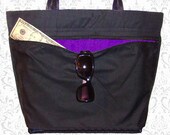 TOTE Add 2 (TWO) zippered internal pockets to your TOTE