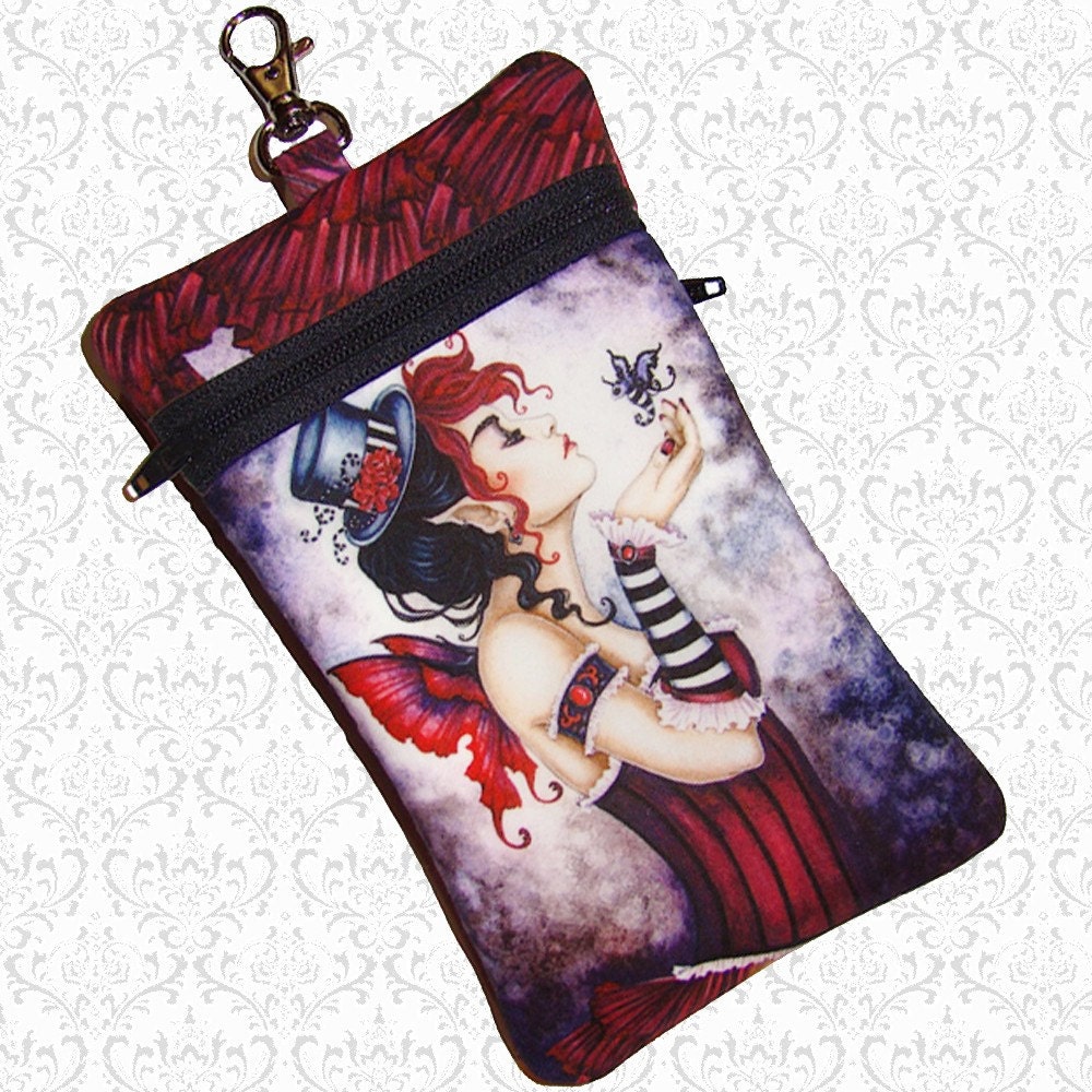Fae Risque Amy Brown Steampunk fairy cell phone bag ruffled top  Black Friday Etsy, Cyber Monday Etsy