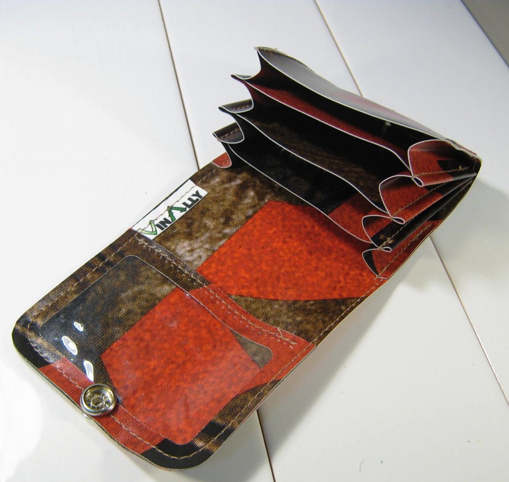 Card Organizer Wallet Recycled Billboard