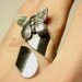 Silver Tone Butterfly Wrap Around Ring Size 9.5