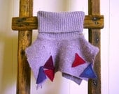 felted angora wool baby skirt, size 6 to 12 months