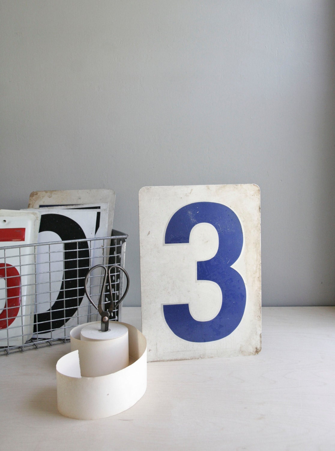 gas station number / industrial decor