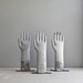 vintage industrial aluminum glove mold