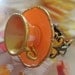 Teacup and Saucer Ring - Tangerine Citrus