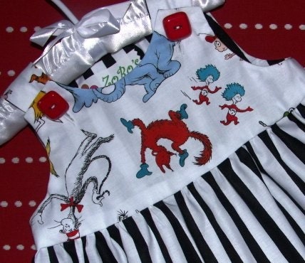 Seuss Stripey Toddler Jumper or Tunic etsykids team