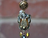 Vintage Peacock Safari Necklace