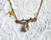 Bird and Branch Necklace